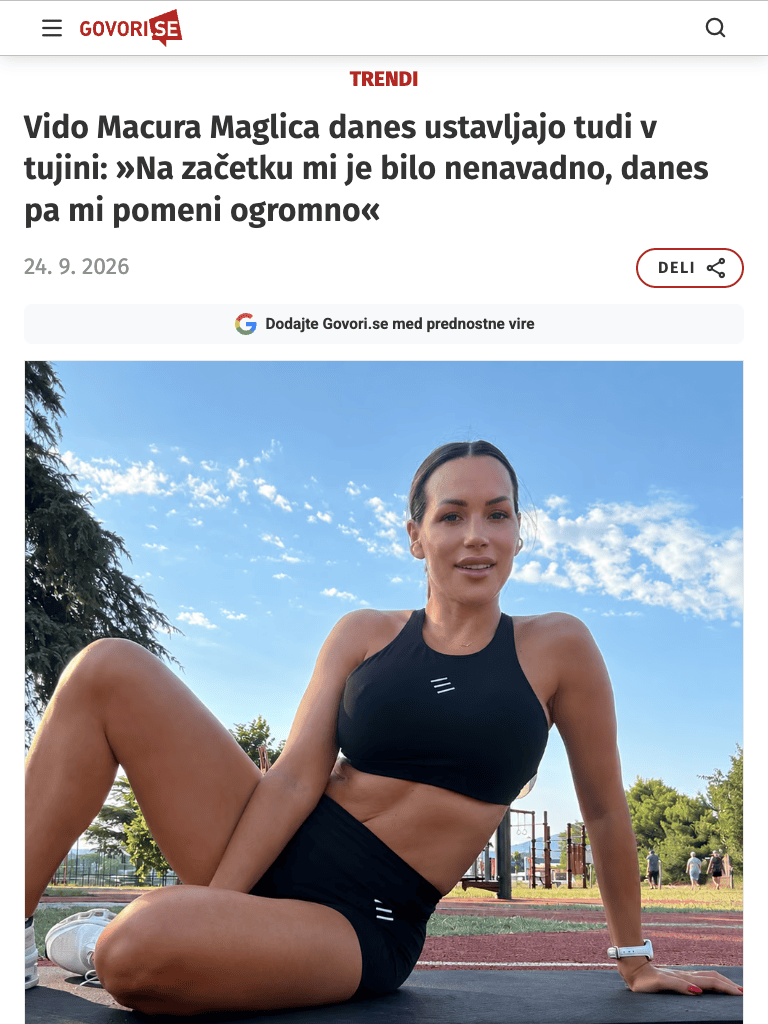 Vido Macura Maglica danes ustavljajo tudi v tujini: Na začetku mi je bilo nenavadno, danes pa mi pomeni ogromno
